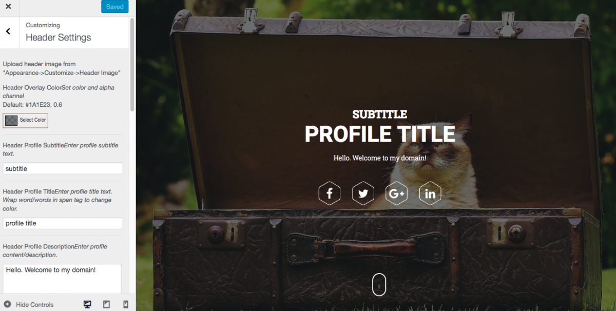 wordpress customizable templates