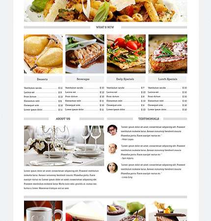 Drupal Restaurant Website 49236