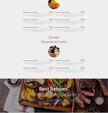 Drupal Restaurant Website 52671