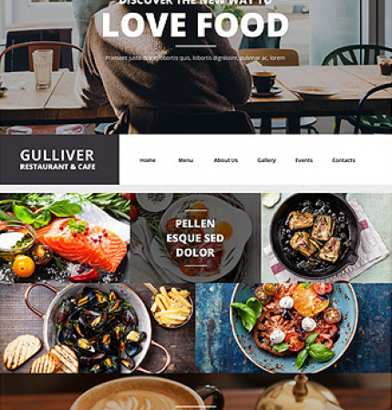 Restaurant Website WP 55438