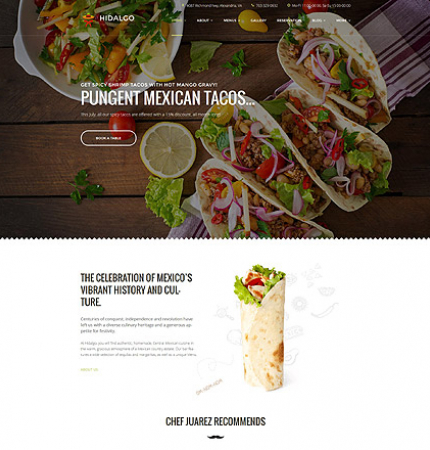 Restaurant Website WP 59006