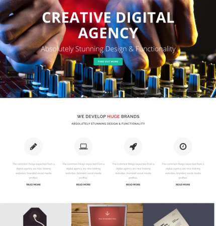 Bridge Agency WP FREEmium Theme Series | Bridge Agency WP-01-1MS-Mini-2
