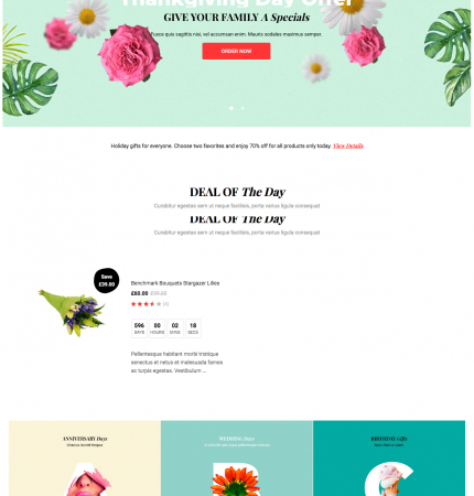 Greenmart Flower WC-3 FREEmium Theme Series