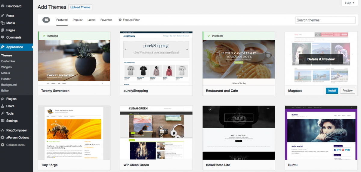 FREE wordpress templates
